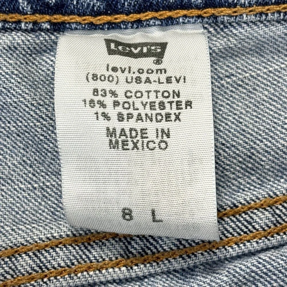 Levis 515 Womens Jeans 8L 31x33 Boot Cut Light Wash‎ Faded Barn Chore Hipster
